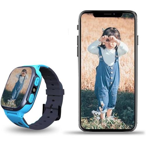 seaplenn 5G Kids Smart Watch - Boys Girls GPS Tracker Kids Smartwatches Phone Watch Video Call SOS Alarm Voice Chat and Touch Screen Game Real Time Tracking Smartwatch for Age 3-12