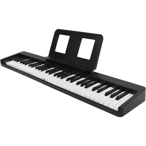 61 Key Size Foldable Electronic Piano for Beginners, Rechargeable Battery, Clear Quality Sound, Portable with Music Stand and Pedal (ABS 2)
