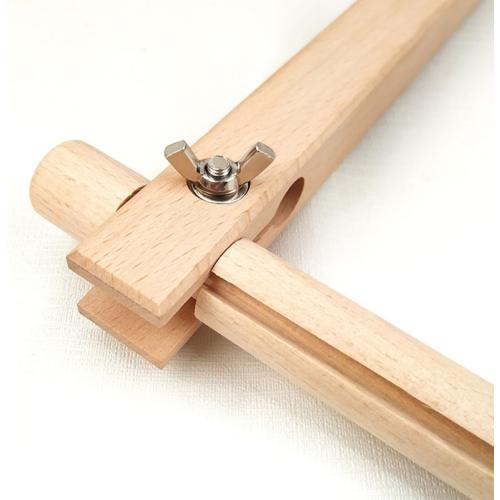 SHERCHPRY Wooden Cross Stitch Stand Compact Embroidery Tapestry Frame Install Beech Wood Embroidery Holder for Tabletop Needlework Craft