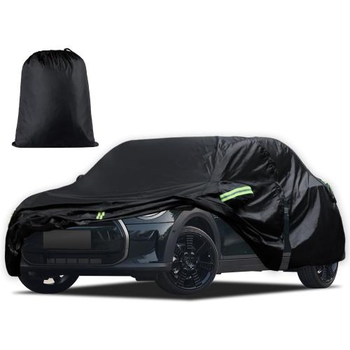 Car Cover Custom Fit for 2014-2025 Mini Cooper/Cooper S/Hardtop/Clubman/Countryman 4 Door, Waterproof All Weather Full Exterior Cover Rain Sun Protector with Door Zipper