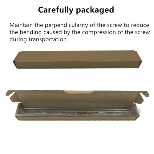 2pcs 350mm Tr8X8 Lead Screw with T8 Brass Nut for 3D Printer Machine Z Axis(Acme Thread, 2mm Pitch, 4 Start, 8mm Lead)