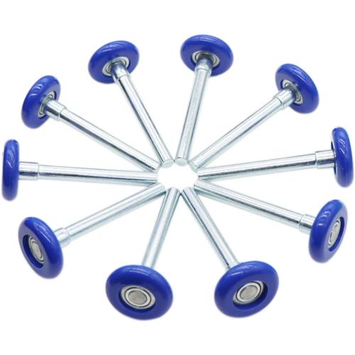 Garage Door Roller, Blue 1.8 Quiet Nylon Garage Door Wheels 4 Stem for Garage Track Replacement with Premium Sealed 11 Ball Bearing, 10 Packs