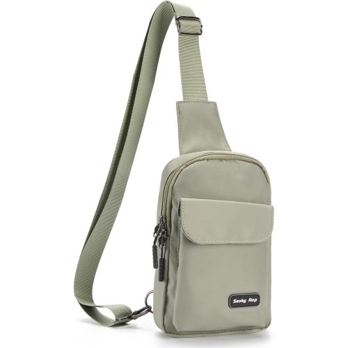 Seoky Rop Small Crossbody Bags for Women Men Nylon Water Resistant Sling Bag for Running Workout Travel