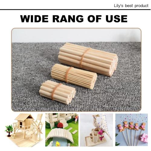 HOPELF 25PCS Dowel Rods Wood Sticks Wooden Dowel Rods - 3/8 x 48 Inch Bamboo Sticks - for Crafts，Hardwood Dowel Rod Assortment，Wooden Rod Sticks Doweling Rods， DIYers.
