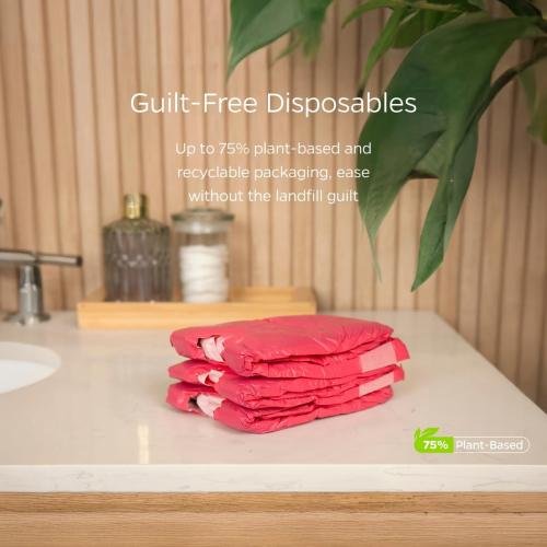 Pet Parents® DiPees® Disposable Dog Diapers   Extendrs®, Leak Proof, Up to 75% Plant Based, Premium Disposable Dog Diapers Female (Princess, Large (17-28), 20ct)
