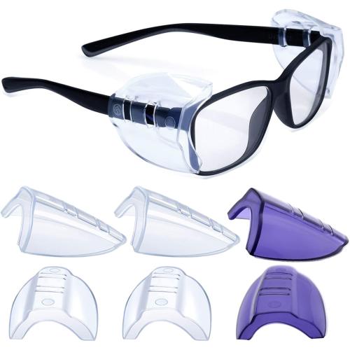 Glasses Side Shields, Slip on Side Shields, L Size Fits Medium to Large, M Size Fits Small to Medium Eyeglasses Frames