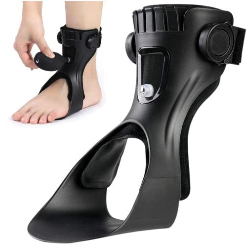AFO Drop Foot Brace, Upgraded Medical Foot Up Ankle Foot Orthosis Support with Inflatable Airbag for Hemiplegia Stroke Shoes Walking Foot Stabilizer (Left, XL)