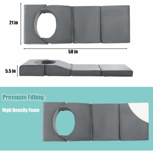 Color Grey  Adjustable Size BBL Pillow After Surgery for Sleeping,High Density Foam Foldable BBL Brazilian Butt Lift Pillow Post Surgery Recovery for Sleeping, BBL Recovery Must Haves,Grey