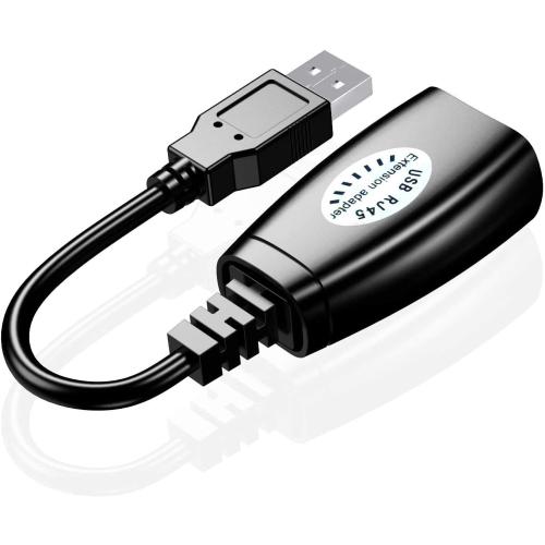 USB Over Cat6，SNLLMZI USB RJ45 Extender Over Cat5/Cat5e/Cat6/Cat7/Cat8 Cable Extension Cable Connector Adapter - 2 Pairs