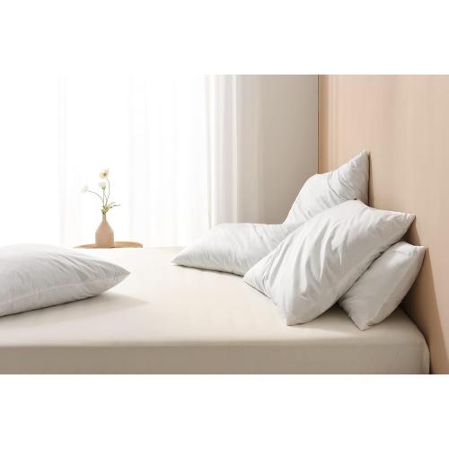 basic home 18x18 Pillow Inserts-Shredded Latex Memory Foam Fill-High Density Throw Pillow Inserts with Long Support-Home Couch Hotel Collection-Cotton Fabric-2 Pack