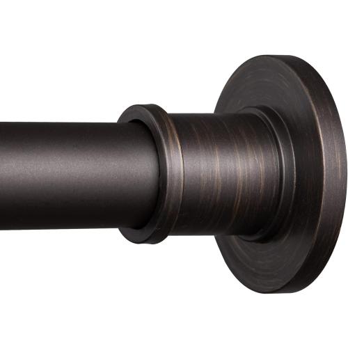 Size 109 cm- 183cm 43in - 72 in Color bronze BRIOFOX Industrial Shower Curtain Rod - Never Rust Non-Slip 43-72 Inch Stainless Steel, Bronze, Painted-gold Finial