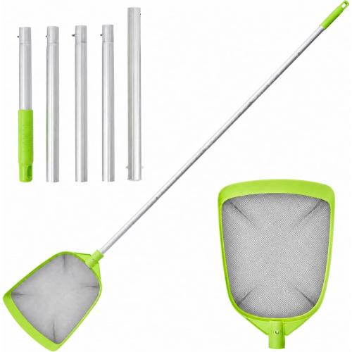 ‼️has mild scratches and possible stains ‼️Pool Skimmer Net- Total Length 72 inches Rake with Pole,Accessories for Cleaning Inground/Above Ground Swimming Pool, Pond,Spa and Hot Tub Leaf Debris