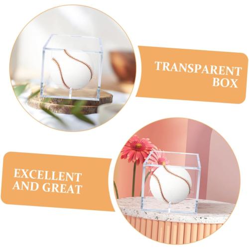 12Pcs Display Boxes for Baseball and Other Sports Balls Reusable Specimen Containers with Elegant Design for Home and Indoor Use for Memorabilia