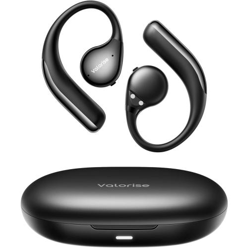 T60 Wireless Bone Conduction Headphones, OWS Open Ear Earbuds with Earhooks, Bluetooth 5.4, Lightweight & Sturdy, 25Hrs Playtime, IPX6 Waterproof, for Cycling Yoga Gym Workouts