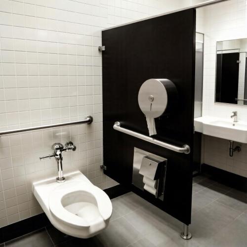 Commercial Open Front Toilet Seat Elongated, Heavy Duty Public Restroom Toilet Seat, Durable PP Plastic, Easy Install Replacement for School, Hospital, Hotel & Church, White
