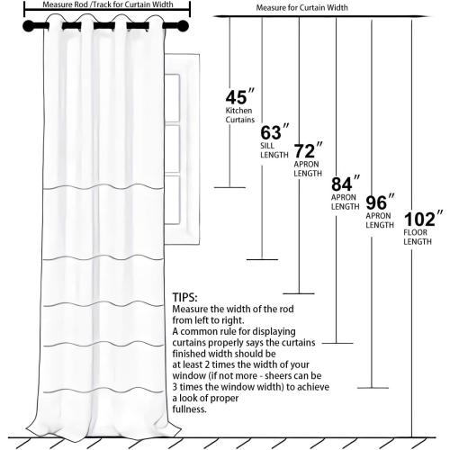 LOYOLADY Pink Sheer Curtains 96 inches Long 2 Panels Set Bedroom Sheer Curtains Sheer Curtain for Living Room 52 W x 96 L