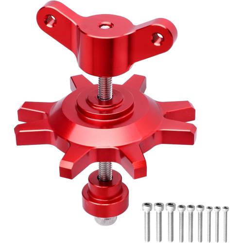 RC Beadlock Wheel Assembly Tool 1.9 2.2 inch Beadlock Hub Tires Tool for Traxxas TRX4 TRX6 Axial SCX10 II III Redcat 1/10 RC Crawler (Red)