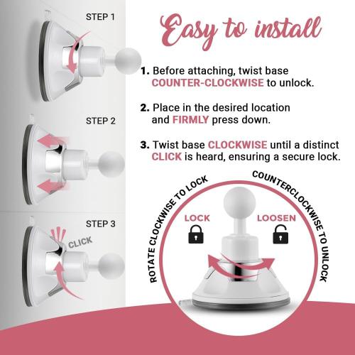 MIRRORVANA 10X Magnifying Makeup Mirror with Suction Cup - Suitable for Cosmetic, Vanity, Bathroom, and Travel Use - Designed for Precise Makeup Application and Skin Care - 6.3 x 6.3 (Square)