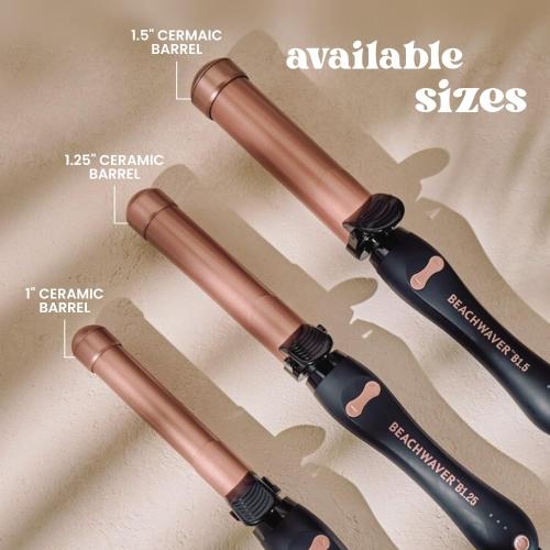 Beachwaver B1 Rotating Curling Iron - Automatic 1 Inch Ceramic Curling Iron - Easy-to-Use Spinning Wand for Long-Lasting Waves - Auto-Shut Off and Dual Voltage (BW160)