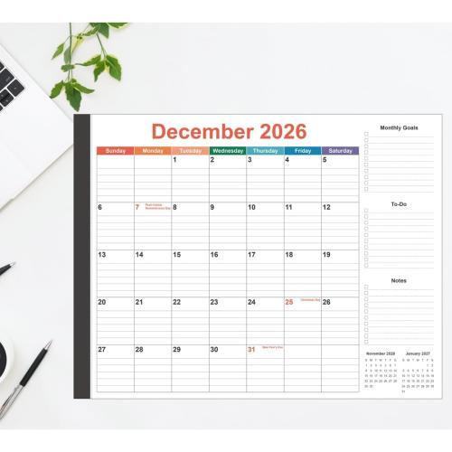 Large Desk Calendar 2026-22 x 17 Desk Calendar from January 2026 - December 2026, Desktop Pad Calendar Perfect for Planning and Organizing In Your Home, School or Office, Colorful