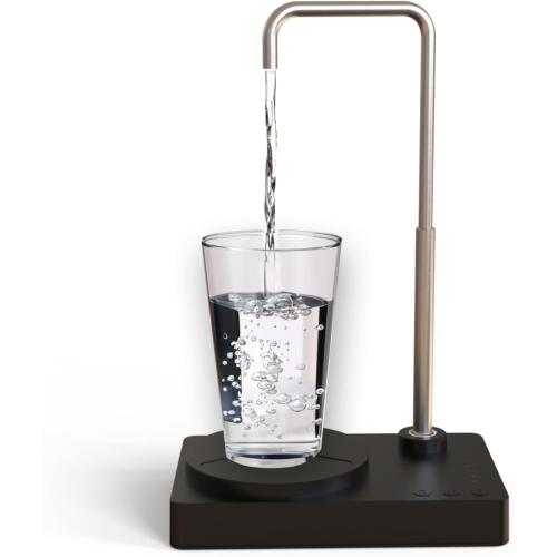 Desk Water Dispenser- Intelligent Desktop Water Bottle, Automatic Water Pump for Universal Bottle Water Dispenser USB Charging Jug Pump for Home, Office, Outdoor (Black)