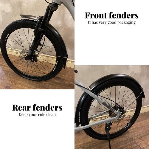 Bike Fenders Full Bike Mudguard Set 26 x 1.95/2.0/2.1 for Mountain Bike Front and Rear Mudguards（26''×60MM）
