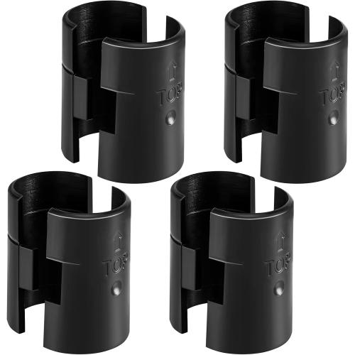 8 Wire Shelving Shelf Lock Clips for 1 Post - 4 Pairs of Shelving Sleeves Replacements for Wire Shelving System Plastic Accessories Parts