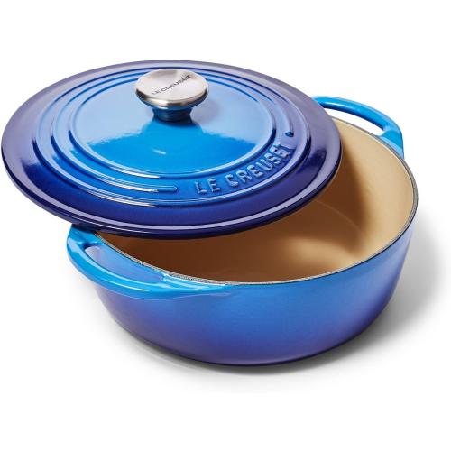 Le Creuset Enameled Cast Iron Shallow Round Oven, 2.75 Qt., Cerise