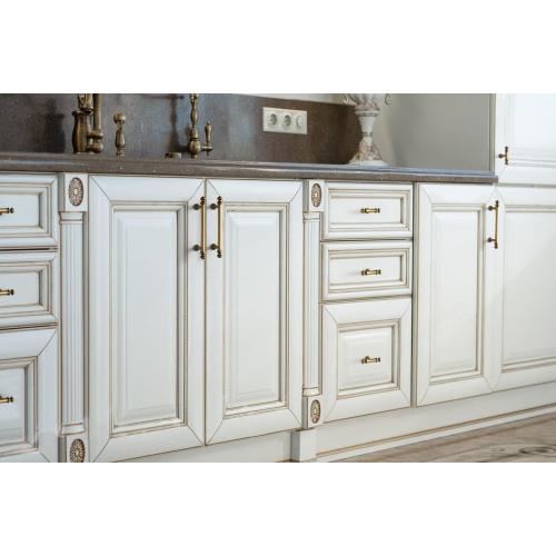 Goo-Ki 6 Pack 3-3/4 in（96mm） Hole Center Cabinet Pulls Antique Brass Zinc Alloy Kitchen Drawer Pulls Drawer Handles 9618-GT-96