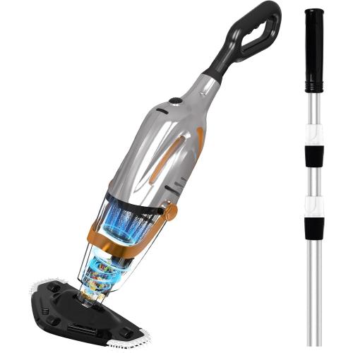 Cordless Pool Vacuum Cleaner, Rechargeable, Handheld Pool Vacuum for Above Ground and Inground Pools, spa hot tub 18.5 GPM Suction 80 Min Run Time