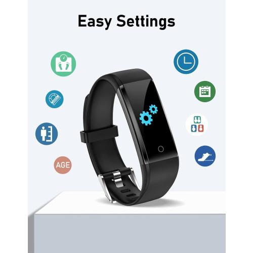 GRV No Bluetooth Pedometer Watch Fitness Tracker No Phone Needed, Step Counter Calories/Sleep Tracker for Walking Running for Men Women Waterproof (Black)