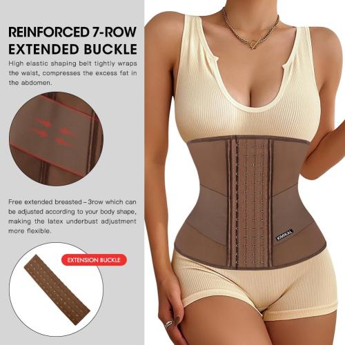 Size M KIMIKAL Women Waist Trainer Corset Belt: Under Clothes Sport Tummy Control Long Torso Shapewear