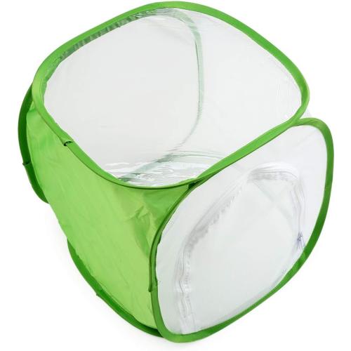 Insect and Butterfly Habitat Cage Terrarium Pop-up 12 X 12 X 12 Inches, Polyester Bottom for Easier Clean