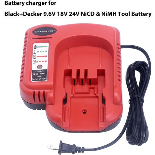 BDCCN24 BDFC240 Multi-Volt Battery Charger for Black Decker FSMVC 18V 14.4V 12V 9.6V 24V NiCD&NiMH Battery Black & Decker Firestorm HPB18 A1718 FS18FL HPB14 HPB12 HPB24