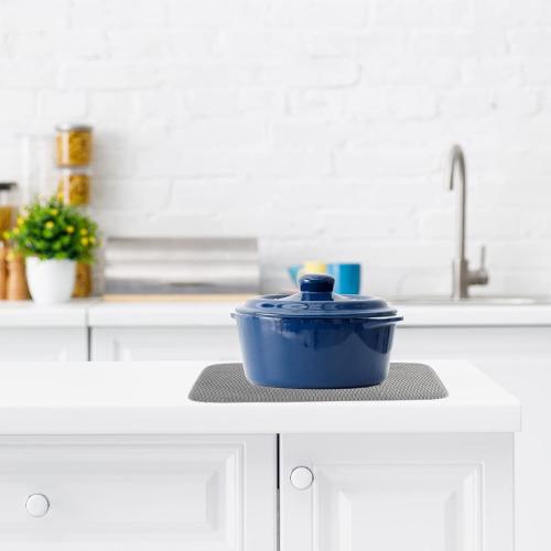 2 Pack Microfiber Dish Drying Mat,Absorbent Dish Drainer Kitchen Counter,Super Absorbent Dish Drying Pads 20×15 Inch Grey