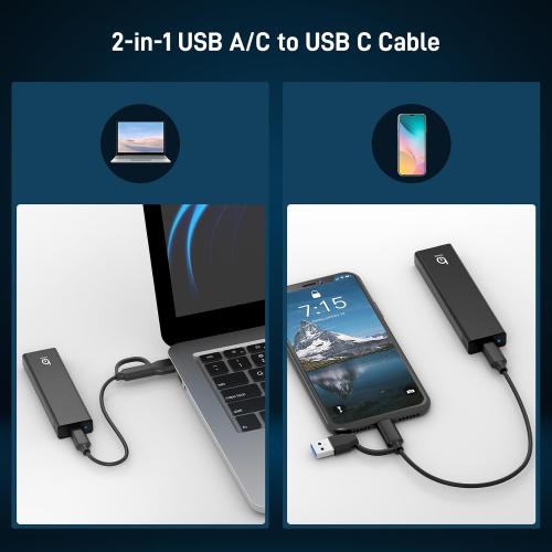 M.2 NVMe SSD Enclosure, Tool-Free Installation, External SSD Reader