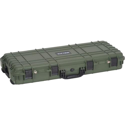MEIJIA Portable Rolling Waterproof All Weather Hard Rifle Case,Gun case with Wheels,Customizable Fit Foam Included,Fit for Rifle,Guns,Shotguns, Airsoft Gun