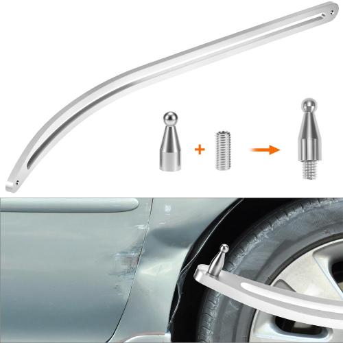 ‼️may be missing or broken pieces also with scratches ‼️QWORK Car Dent Removal Tool Kit, Stainless Steel Auto Fender Repair Puller, Crowbar Tools Hook Rods, Lifter Big Curved Rod, with Curved Rods, Rubber Mallet, and Hooks