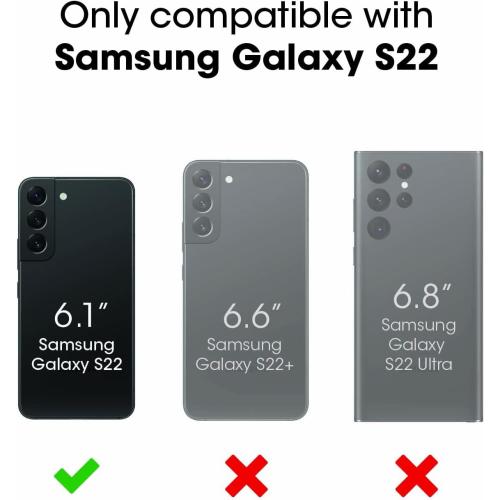 OtterBox Galaxy S22 Commuter Series Case - Black, Slim & Tough, Pocket-Friendly, with Port Protection