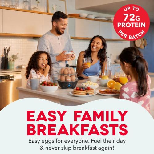 Dash Deluxe Egg Cooker - Boiler, Poacher & Steamer - Includes Measuring & Recipe Guide - Dishwasher Safe - Holds 12 Eggs, Black‼️light dirt and incomplete‼️