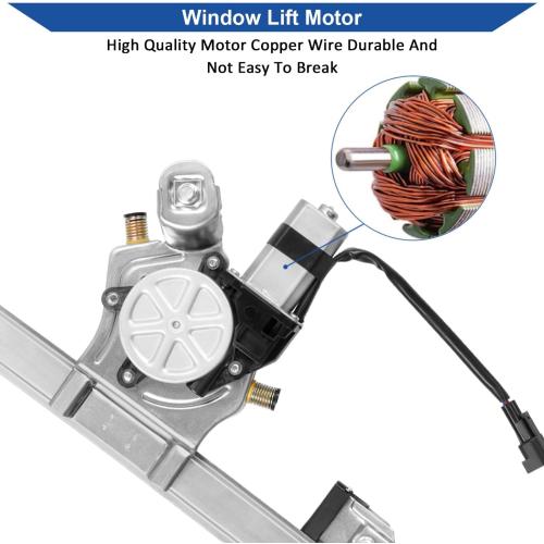 Obaee Window Regulator with Motor Front Left Driver Side, Replace 741-428 | Compatible with Ford F-150 2004-2008, Lincoln Mark LT Base 2006-2008, Standard Cab or Crew Cap, Only with 43.5'' wide doors
