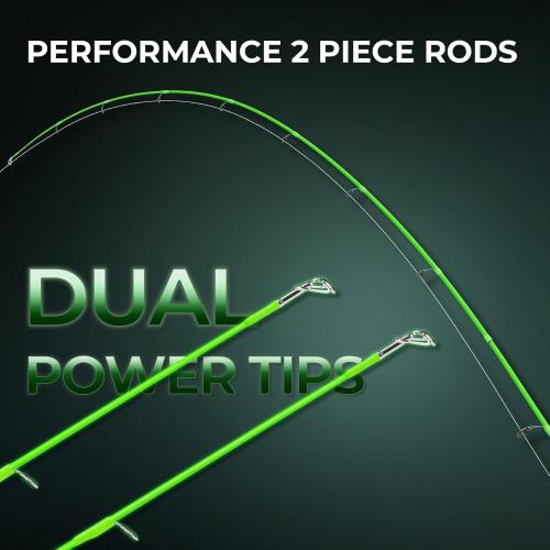 KastKing Zephyr Dual Tip Casting Rods & Spinning Fishing Rods, Lightweight KastFlex IM6 Graphite Rod, Dual Tips Section for Different Powers, Built-in Hook Keeper, PTS Power Transition System