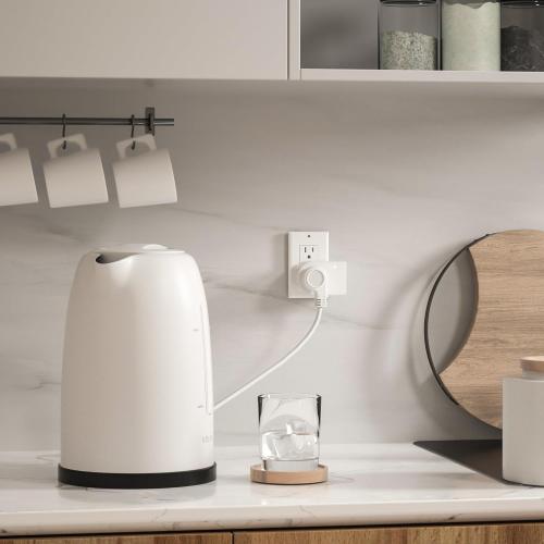 Single Surge Protector Plug, Grounded Outlet Wall Tap Adapter with Indicator Light, 1 Outlet,245J/125V, ETL, White, 4Pack