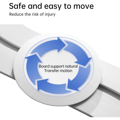 Mobility Transfer Board with Sliding Disk, FSA Eligible, Patient Transfer System for Wheelchair Users, No-Lift Design