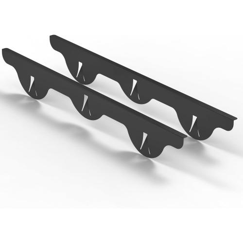 Pack of 2 Linda’s Essentials Stove Gap Covers Stainless Steel (2 Pack), 316 Stainless Steel Stove Gap Covers Heat Resistant Oven Gap Filler Seals Spaces Between Stovetop and Counter (23.4 Inches, Black (Steel))