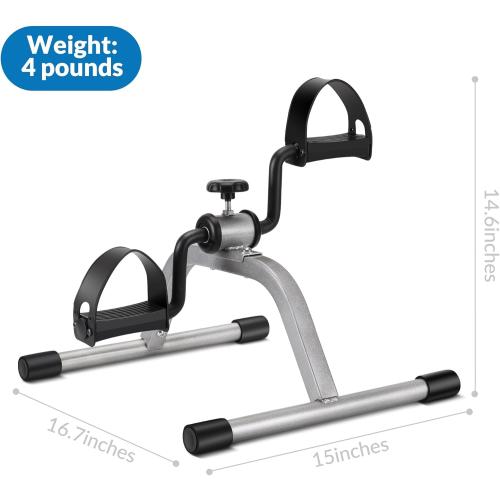 Pedal Exercise mini Exercise Bike for Leg and Arm Recovery Exercise Lightweight and Portable Floor Bike