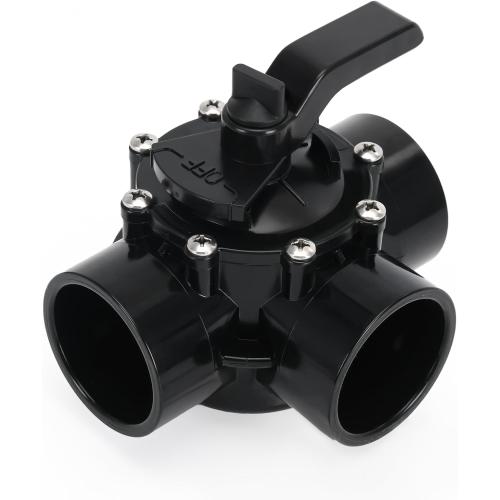 4717 3 Port 2 to 2-1/2-Inch Positive Seal NeverLube Valve Compatible with Jandy, 3 Way Diverter Valve Suitable for Ground Pool, Tub & Spa System