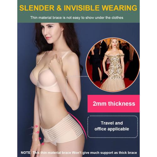 Back Brace for Lower Back Pain Women, Thin Support Belt Lumbar Support Brace Sacroiliac Belt Hip Brace for Women (Large)