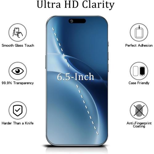 MAYtobe 2-Pack Privacy Screen Protector for iPhone Air Tempered Glass
