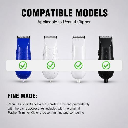 Trimmer Replacement Blades #2068-300 Compatible with Wahl Peanut Clipper